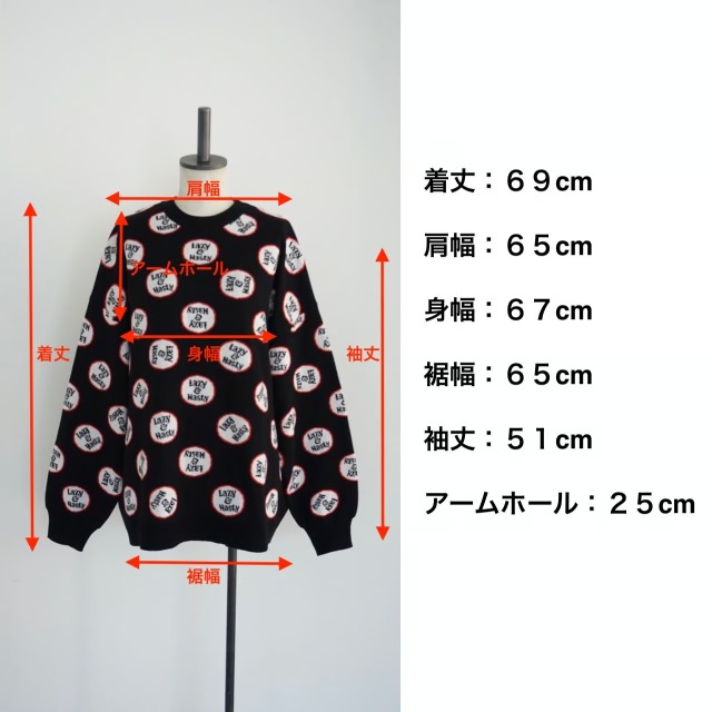 THOMAS MAGPIE レイジーニット（ブラック）