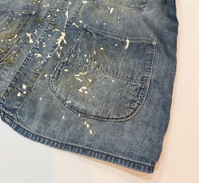 DENIM DUNGAREE 8OZ デニム カバーオール ブルー