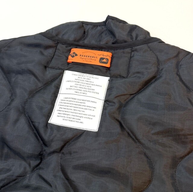 REHERSALL ライナーフリル ジャケット（ブラック/ブラック）